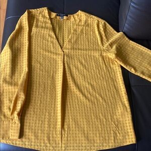 Banana Republic Golden Checkered Top